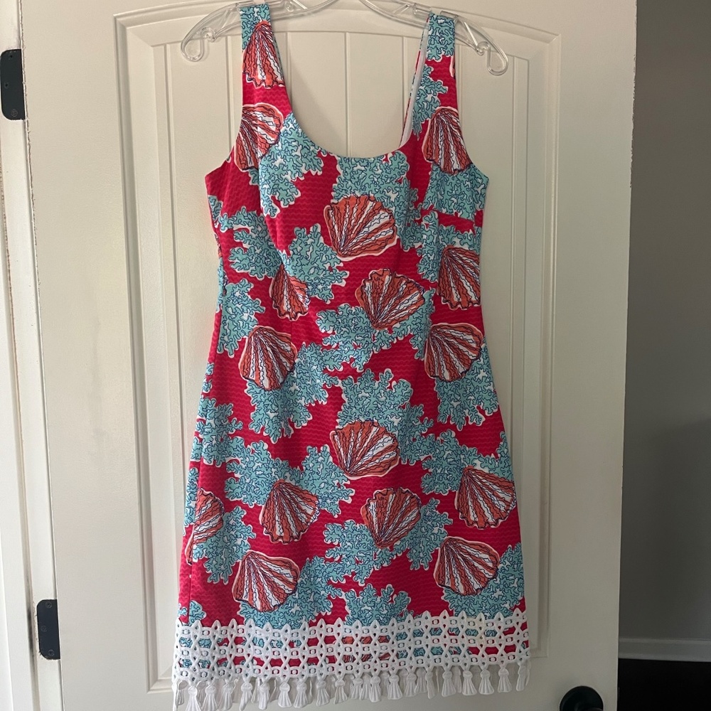 Lily Pulitzer seashell and coral dress